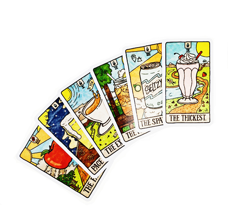 새로운 78개의 일러스트 음식 및 음료 카드 타로 컬렉 - Board Game Of Life 리뷰 및 가격