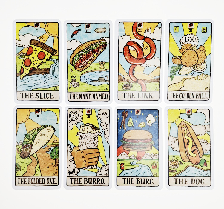 새로운 78개의 일러스트 음식 및 음료 카드 타로 컬렉 - Board Game Of Life 리뷰 및 가격